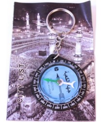 Qibla Compass on Keyring